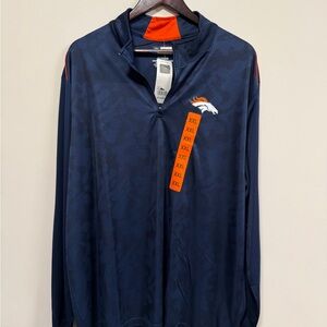 Broncos 1/4 Zip-Up Sweater with Logo